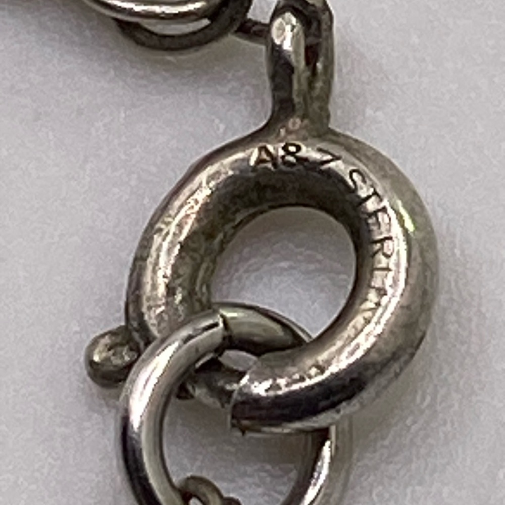 1968 Vintage Sterling Necklace Mexican Olympics 25 Peso Coin in Wrap 24” Chain - Picture 8 of 14